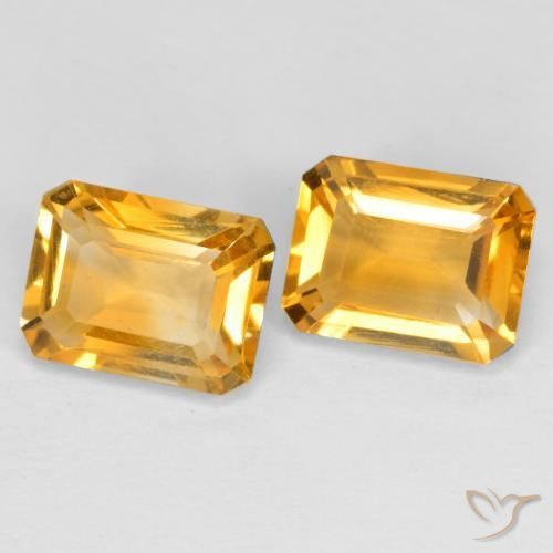 3.09克拉天然黄水晶，八边形，VVS-VS