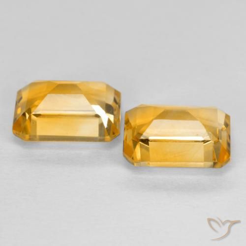 3.09克拉天然黄水晶，八边形，VVS-VS