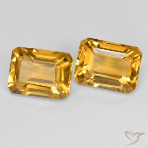 2.97克拉天然黄水晶，八边形，VVS-VS