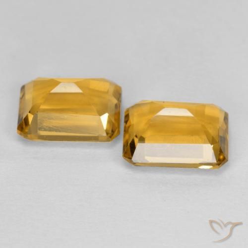 2.97克拉天然黄水晶，八边形，VVS-VS