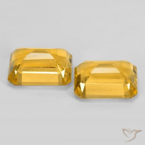 3.25克拉天然黄水晶，八边形，VVS-VS