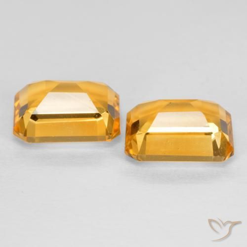 3.04克拉天然黄水晶，八边形，VVS-VS