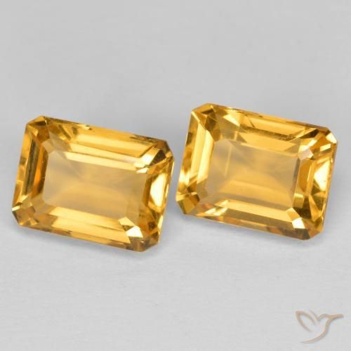 3.37克拉天然黄水晶，八边形，VVS-VS
