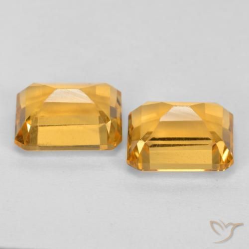 3.37克拉天然黄水晶，八边形，VVS-VS
