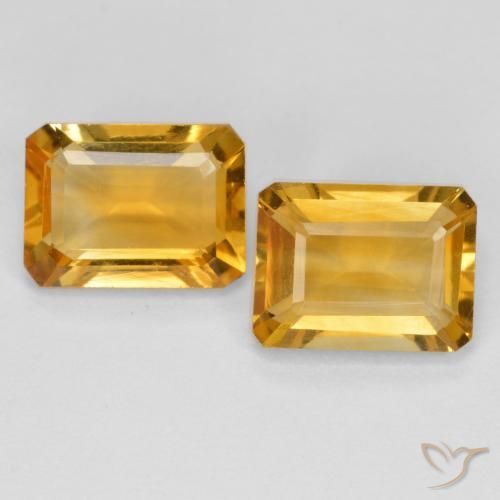 2.80ctw 天然 深金色 黄水晶, 祖母绿式切割, VVS-VS