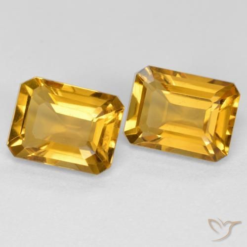 2.85克拉天然黄水晶，八边形，VVS-VS
