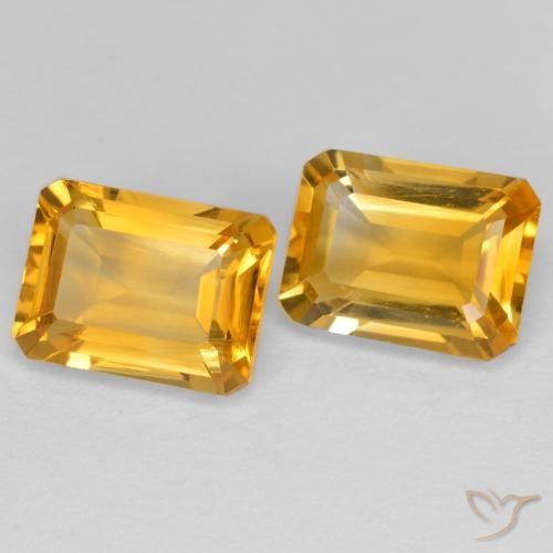 3.08克拉天然黄水晶，八边形，VVS-VS