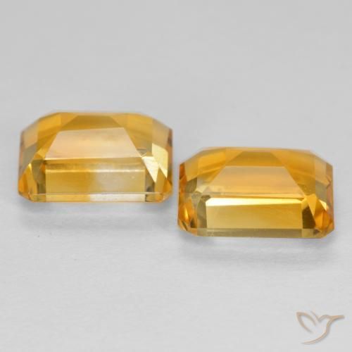 3.08克拉天然黄水晶，八边形，VVS-VS