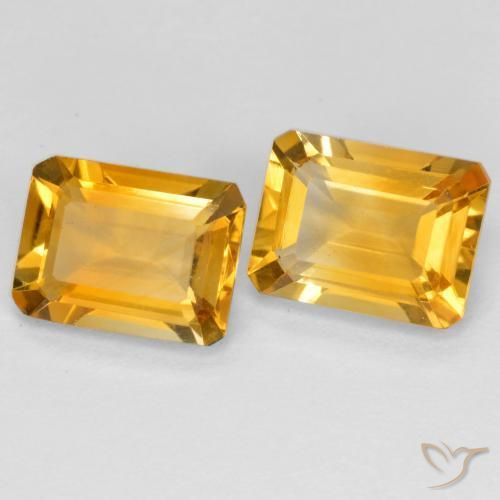 2.90克拉天然黄水晶，八边形，VVS-VS