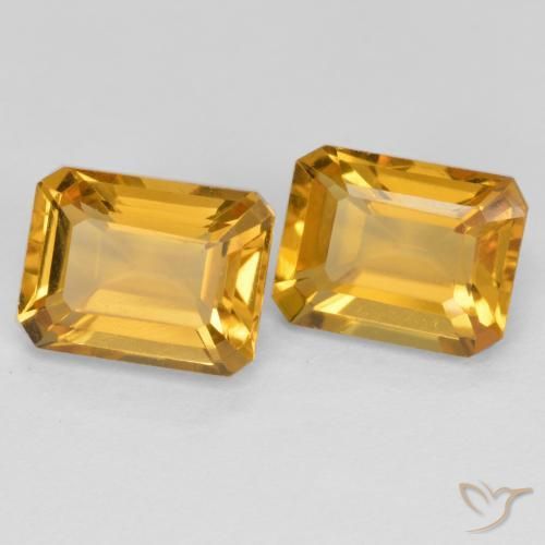 3.24克拉天然黄水晶，八边形，VVS-VS