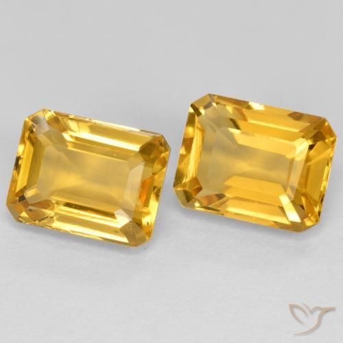 3.43克拉天然黄水晶，八边形，VVS-VS