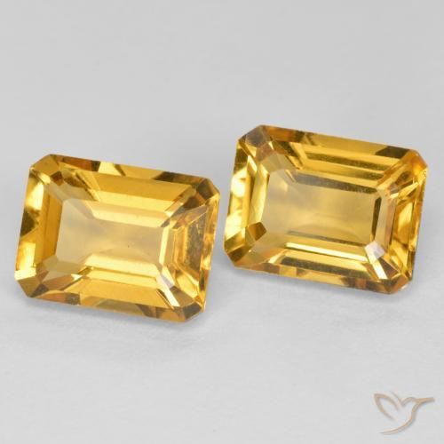 2.93克拉天然黄水晶，八边形，VVS-VS