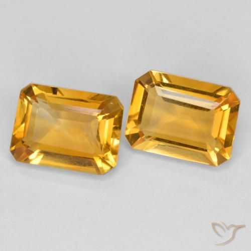 2.55克拉天然黄水晶，八边形，VVS-VS