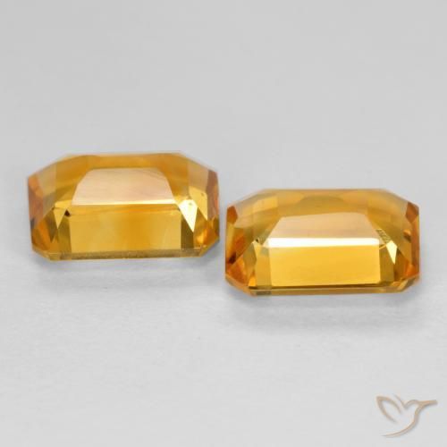 2.55克拉天然黄水晶，八边形，VVS-VS