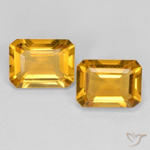 2.68ctw 天然 深金色 黄水晶, 祖母绿式切割, VVS-VS
