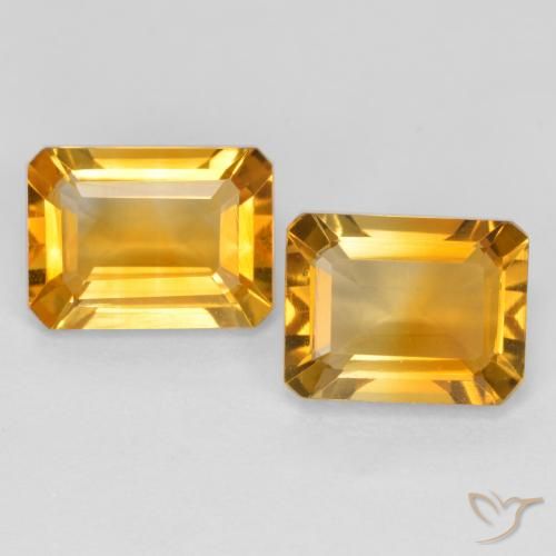 2.80ctw 天然 橙金 黄水晶, 祖母绿式切割, VVS-VS