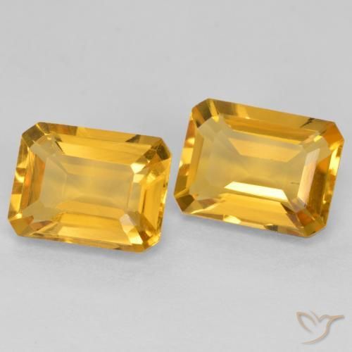 2.98克拉天然黄水晶，八边形，VVS-VS