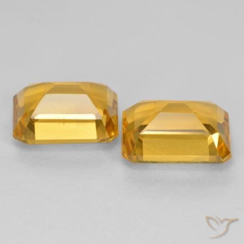 2.98克拉天然黄水晶，八边形，VVS-VS