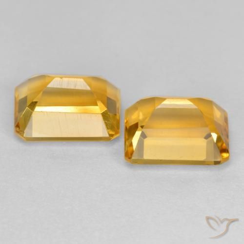 3.24克拉天然黄水晶，八边形，VS