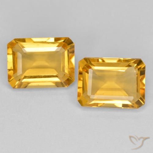 2.82ctw 天然 深金色 黄水晶, 祖母绿式切割, VVS-VS