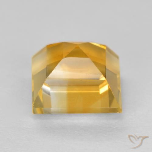 1.98克拉天然黄水晶，正方形，VS