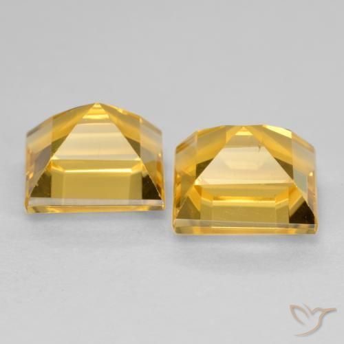 3.30克拉天然黄水晶，正方形，VS