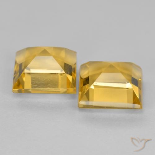 3.26克拉天然黄水晶，正方形，VS