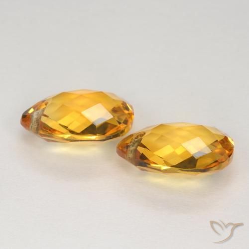 7.19克拉天然黄水晶，梨形，VVS-VS