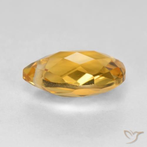 3.61克拉天然黄水晶，梨形，VVS-VS