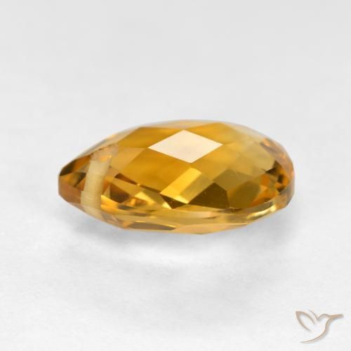 3.73克拉天然黄水晶，梨形，VVS-VS