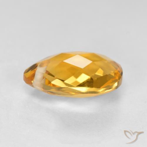 3.53克拉天然黄水晶，梨形，VVS-VS
