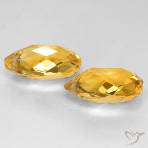 7.20克拉天然黄水晶，梨形，VVS-VS