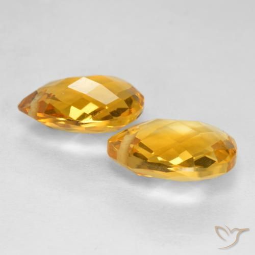 7.38克拉天然黄水晶，梨形，VVS-VS