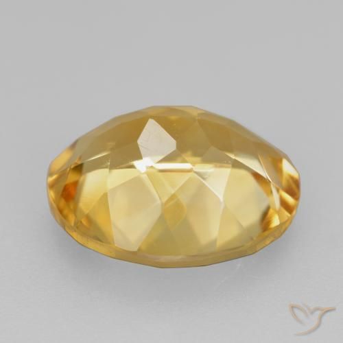 4.10克拉天然黄水晶，椭圆形，VVS