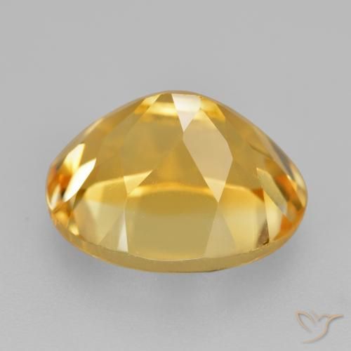 4.86克拉天然黄水晶，椭圆形，VVS-VS
