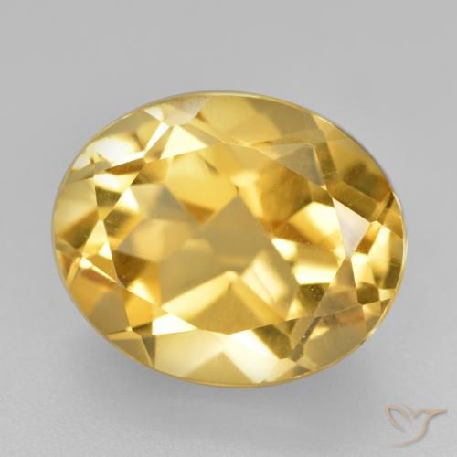 5.01ct 天然 金橙色 黄水晶, 椭圆形, VVS-VS