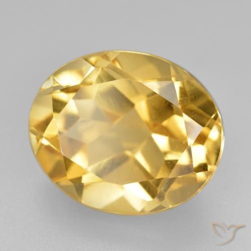 5.01克拉天然黄水晶，椭圆形，VVS-VS