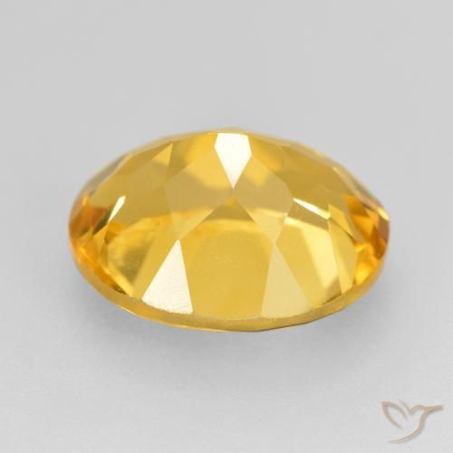 4.62克拉天然黄水晶，椭圆形，VVS-VS