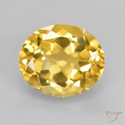 5.04ct 天然 金色 黄水晶, 椭圆形, VVS-VS