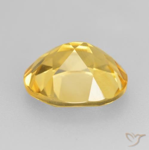 4.43克拉天然黄水晶，椭圆形，VVS-VS
