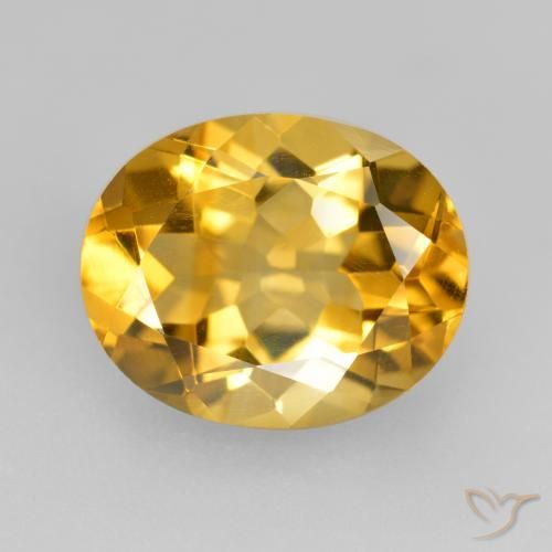 4.77ct 天然 中浅金色 黄水晶, 椭圆形, VVS-VS