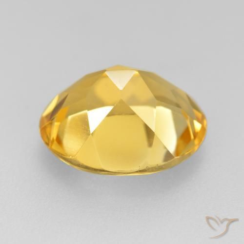 4.38克拉天然黄水晶，椭圆形，VVS-VS