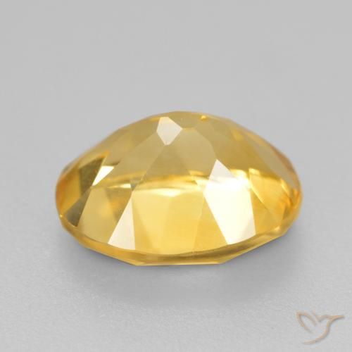 1.91克拉天然黄水晶，椭圆形，VS