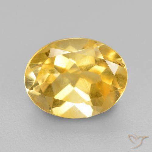 1.84ct 天然 中金 黄水晶, 椭圆形, VS