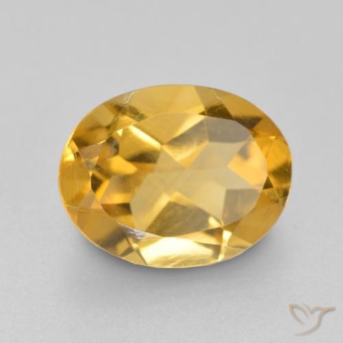 1.53ct 天然 中金 黄水晶, 椭圆形, VS