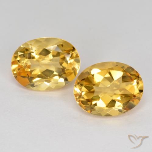 3.54ctw 天然 深金橙色 黄水晶, 椭圆形, VVS-VS