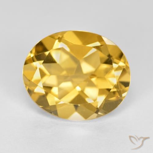 4.68ct 天然 金橙色 黄水晶, 椭圆形, VVS-VS
