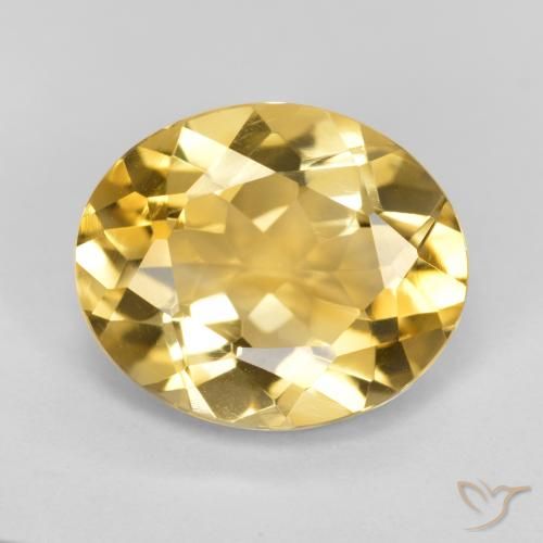 4.31ct 天然 金橙色 黄水晶, 椭圆形, VVS-VS