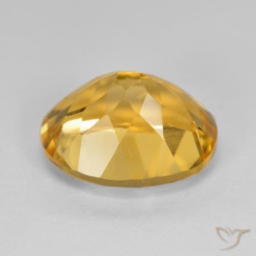 4.84克拉天然黄水晶，椭圆形，VVS-VS