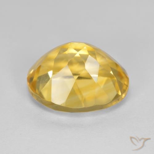4.80克拉天然黄水晶，椭圆形，VVS-VS